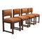 Art Deco Minimalist Cowhide Dining Chairs, Netherlands, 1940s, Set of 4, Image 1