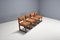 Minimalistische Art Deco Esszimmerstühle aus Rindsleder, Niederlande, 1940er, 4er Set 3