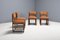 Art Deco Minimalist Cowhide Dining Chairs, Netherlands, 1940s, Set of 4 7