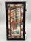 Late 19th Century Hand Painted Iron Wood Lantern Plate Fixed Under Glass 1