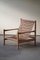 Mid-Century Modern Danish Easy Chair with Flagline Seat & Back, 1970s, Image 9
