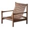 Mid-Century Modern Danish Easy Chair with Flagline Seat & Back, 1970s, Image 1