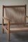 Mid-Century Modern Danish Easy Chair with Flagline Seat & Back, 1970s 7