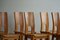 Mid-Century Modern Danish Elm Sculptural Dining Chairs, 1970s, Set of 6, Image 11