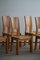 Mid-Century Modern Danish Elm Sculptural Dining Chairs, 1970s, Set of 6, Image 12