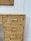 Vintage Italian Bamboo & Rattan Desk 7