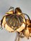 Brass Wall Lamp with Flowers from Maison Jansen, 1960s 6
