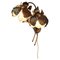 Brass Wall Lamp with Flowers from Maison Jansen, 1960s 2