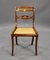 19th Century Brass Inlaid Chairs, Set of 6 3