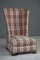 Early 20th Century Upholstered Checked Occasional Chair 1