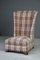 Early 20th Century Upholstered Checked Occasional Chair 3