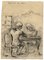 G. Cervelli, The Card Players, 1910s, Pen & Ink Drawing, Image 2