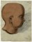 Leopold Billek, Anatomical Child Face Study, 1820, Watercolour Painting 2
