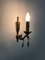 Bronze Wall Sconces with Glass Pendants, 1960s, Set of 2, Image 2