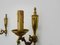 Bronze Wall Sconces with Glass Pendants, 1960s, Set of 2 8