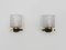 Modernist Brass and Glass Wall Lights from Arlus, 1950s, Set of 2, Image 3