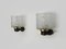 Modernist Brass and Glass Wall Lights from Arlus, 1950s, Set of 2, Image 6