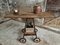 Anituqe Oak Trolley Side Table 12