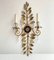 Vintage Metal with Crystal Flowers Wall Light by Banci Firenze, 1960s, Image 1