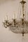 Large Empire Chandelier in Bohemia Crystal, 1940s 7