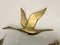 Vintage Flying Birds Brass Wall Decoration, 1960s, Set of 5 4