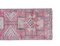 Vintage Turkish Pink Hand-Knotted Herki Runner, 1960s 5