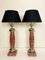 French Red Rosso Levanto Marble and Chrome Table Lamps, 1970s, Set of 2, Image 3