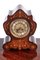 19th Century French Rosewood Marquetry Inlaid 8 Day Mantel Clock, 1870s 1