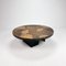 Table Basse Ronde Brutaliste en Ardoise, 1960s 6