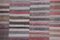 Vintage Cotton Kilim Rag Rug with Stripes, Image 6