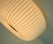 Pleated Relief Model A637 Ceiling Lamp with White Satin Glass and Brass from Limburg, 1970s 3