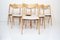 Vintage Chairs in Oak by Albin Johansson & Sons, Set of 6, Image 6