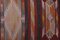 Long Turkish Striped Flat Weave Kilim Runner Rug, 1960s 7
