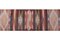 Long Turkish Striped Flat Weave Kilim Runner Rug, 1960s 6