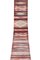 Long Turkish Striped Flat Weave Kilim Runner Rug, 1960s 2
