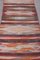 Long Turkish Striped Flat Weave Kilim Runner Rug, 1960s 5
