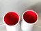 Lámparas de mesa Mylonit asimétricas de vidrio rojo y ópalo blanco de Polantis para Ikea. Juego de 2, Imagen 10