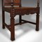 Antique Scottish Victorian Carved Oak Hall Chair, 1860s 12