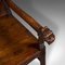 Antique Scottish Victorian Carved Oak Hall Chair, 1860s 9