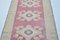 Vintage Turkish Muted Faded Runner Rug 8