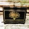 Antique Liqueur Box in Brass and Wood 1