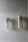 Textured Glass and Brass Wall Sconces by J. T. Kalmar, Set of 2 2