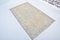 Vintage Hand Knotted Distressed Tan Rug 8