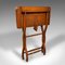 Antique English Victorian Folding Writing Table in Walnut, 1880s, Image 2