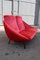 Magentarotes italienisches Samtsofa von Arflex, 1960er 8