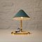 Swedish Teal Blue Table Lamp by Erik Wärna for Gnosjö Artsmide, 1950s 4