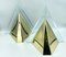 Apliques triangulares posmodernos de Karstadt AG, años 80. Juego de 2, Imagen 8