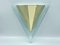 Applique triangolari postmoderne di Karstadt AG, anni '80, set di 2, Immagine 6