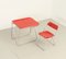 Platone Folding Desk and Plia Chair by Giancarlo Piretti, 1970s, Set of 2 1