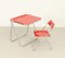 Platone Folding Desk and Plia Chair by Giancarlo Piretti, 1970s, Set of 2 2
